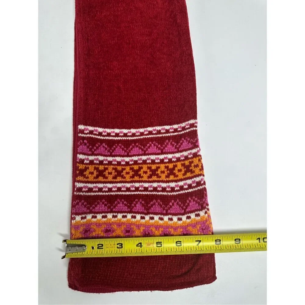 Rare C&A Kids Hat& Scarf Set Fleece Lined One Size Aztec Pattern